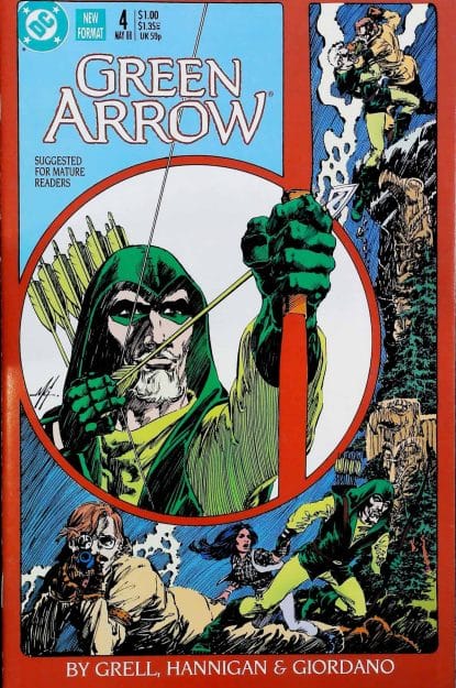Couverture de GREEN ARROW (1988) #4 - par John Costanza - lecubeacomics.com