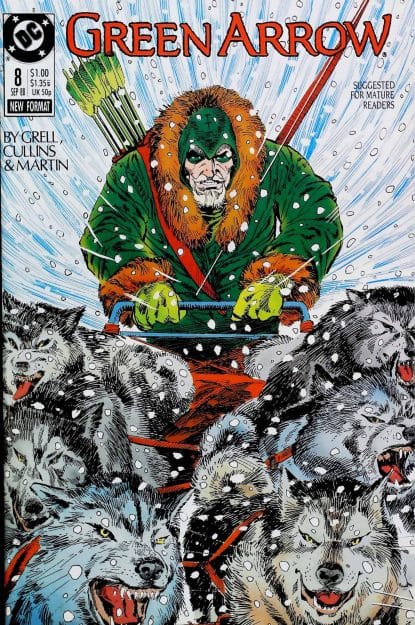 Couverture de GREEN ARROW (1988) #8 - par John Costanza - lecubeacomics.com