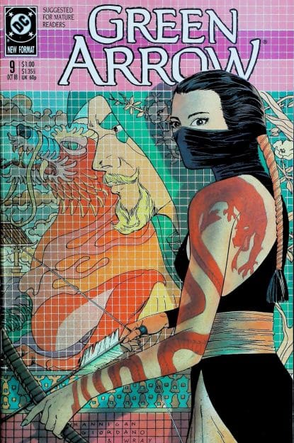 Couverture de GREEN ARROW (1988) #9 - par John Costanza - lecubeacomics.com