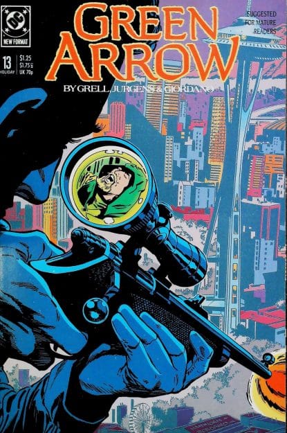 Couverture de GREEN ARROW (1988) #13 - par John Costanza - lecubeacomics.com