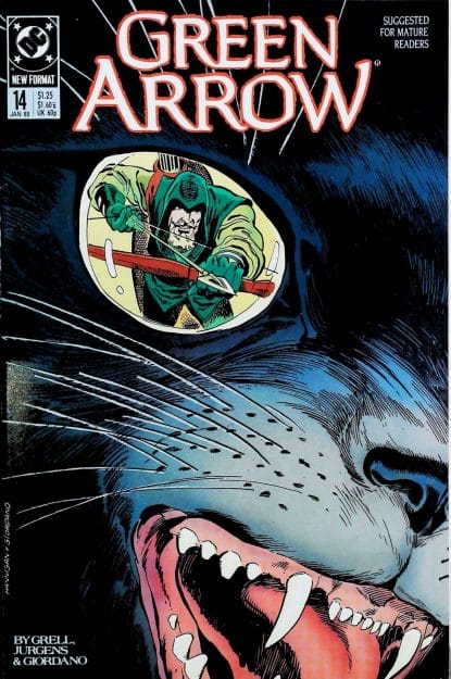 Couverture de GREEN ARROW (1988) #14 - par John Costanza - lecubeacomics.com