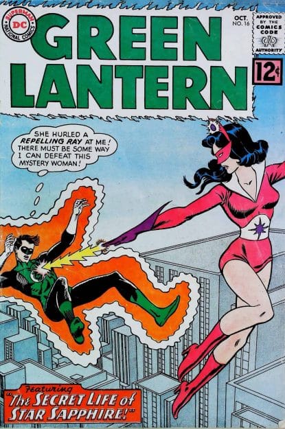 Couverture de GREEN LANTERN (1960) #16 - par Gil Kane - lecubeacomics.com