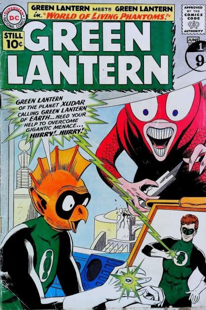 Couverture de GREEN LANTERN (1960) #6 - par Gil Kane - lecubeacomics.com