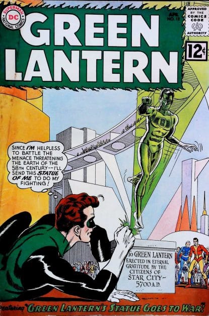Couverture de GREEN LANTERN (1960) #12 - par Gil Kane - lecubeacomics.com