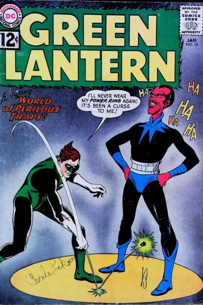 Couverture de GREEN LANTERN (1960) #18 - par Gil Kane - lecubeacomics.com