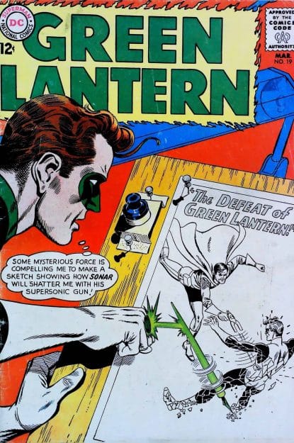 Couverture de GREEN LANTERN (1960) #19 - par Gil Kane - lecubeacomics.com