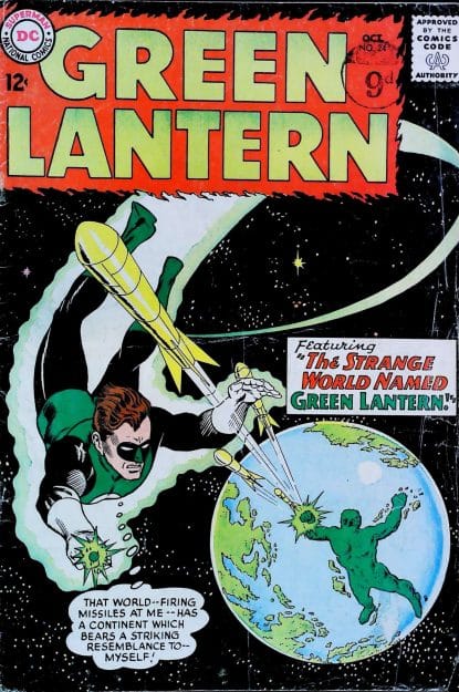 Couverture de GREEN LANTERN (1960) #24 - par Gil Kane - lecubeacomics.com
