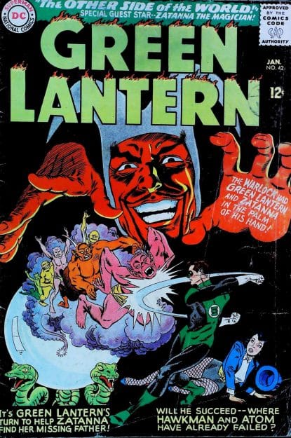 Couverture de GREEN LANTERN (1960) #42 - par Gil Kane - lecubeacomics.com