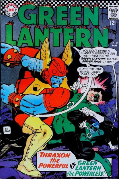 Couverture de GREEN LANTERN (1960) #50 - par Gil Kane - lecubeacomics.com