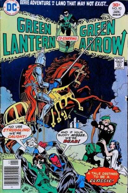 Couverture de GREEN LANTERN (1960) #92 - par Mike Grell - lecubeacomics.com