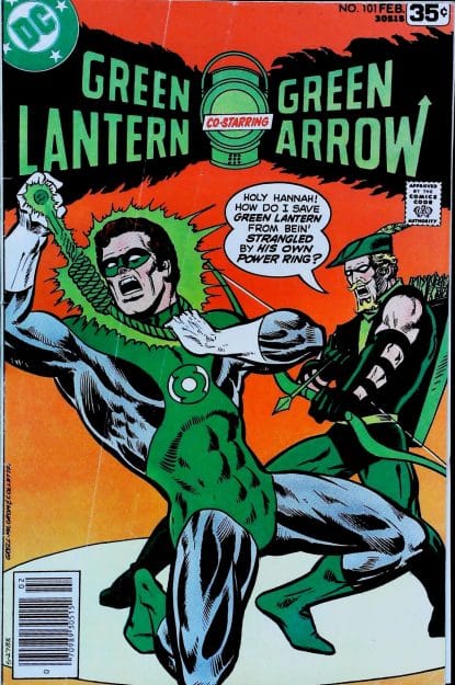 Couverture de GREEN LANTERN (1960) #101 - par Mike Grell - lecubeacomics.com
