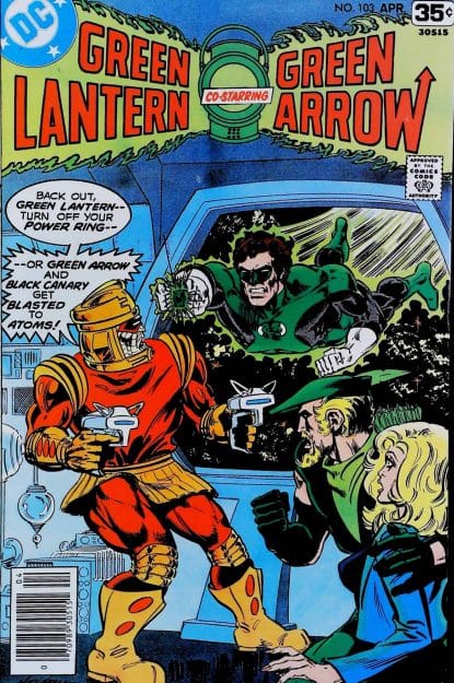 Couverture de GREEN LANTERN (1960) #103 - par Alex Saviuk - lecubeacomics.com