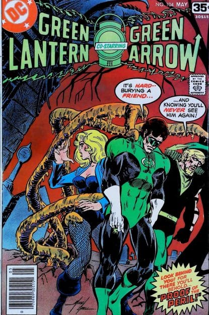 Couverture de GREEN LANTERN (1960) #104 - par Mike Grell - lecubeacomics.com