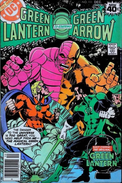 Couverture de GREEN LANTERN (1960) #111 - par Mike Grell - lecubeacomics.com