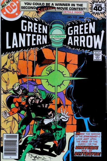 Couverture de GREEN LANTERN (1960) #112 - par Mike Grell - lecubeacomics.com