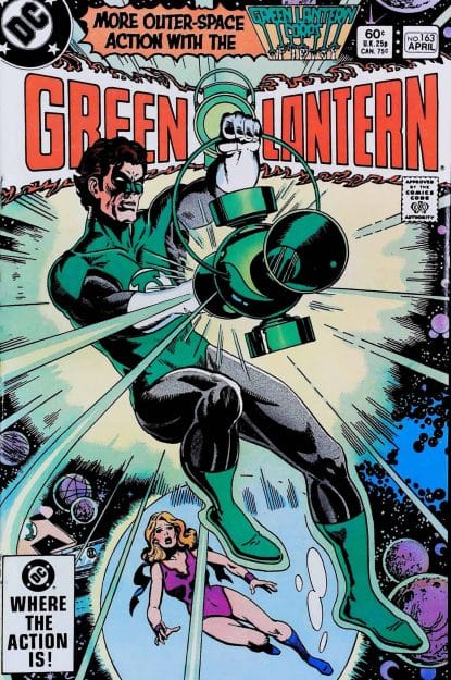 Couverture de GREEN LANTERN (1960) #163 - par Keith Pollard - lecubeacomics.com