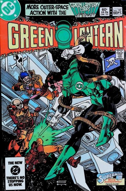 Couverture de GREEN LANTERN (1960) #168 - par Gil Kane - lecubeacomics.com