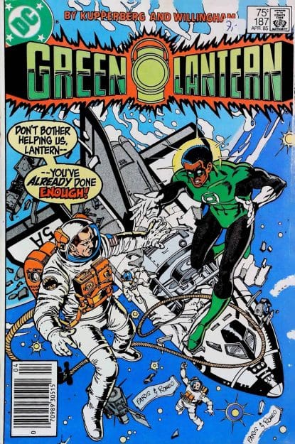 Couverture de GREEN LANTERN (1960) #187 - par Paris Cullins - lecubeacomics.com