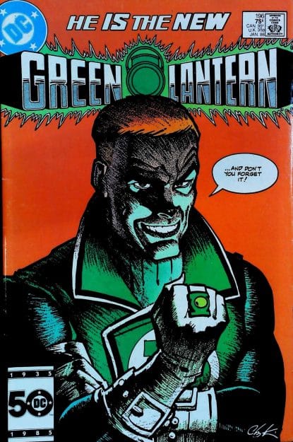 Couverture de GREEN LANTERN (1960) #196 - par Howard Chaykin - lecubeacomics.com