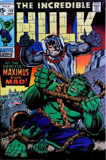 Couverture de INCREDIBLE HULK (1962) #119 - par Herb Trimpe - lecubeacomics.com