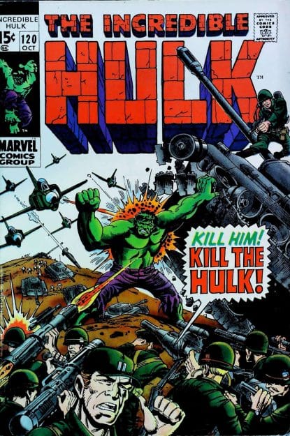 Couverture de INCREDIBLE HULK (1962) #120 - par Herb Trimpe - lecubeacomics.com