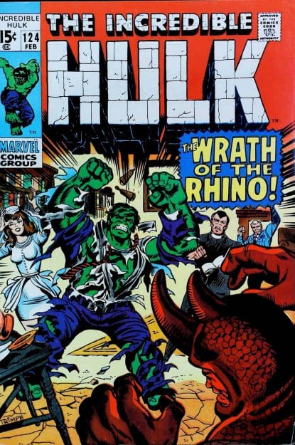 Couverture de INCREDIBLE HULK (1962) #124 - par Herb Trimpe - lecubeacomics.com