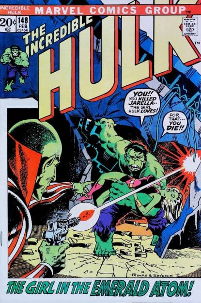 Couverture de INCREDIBLE HULK (1962) #148 - par Herb Trimpe - lecubeacomics.com