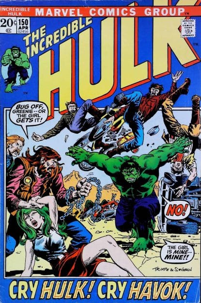 Couverture de INCREDIBLE HULK (1962) #150 - par Herb Trimpe - lecubeacomics.com