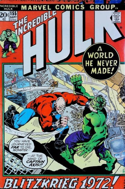 Couverture de INCREDIBLE HULK (1962) #155 - par Herb Trimpe - lecubeacomics.com