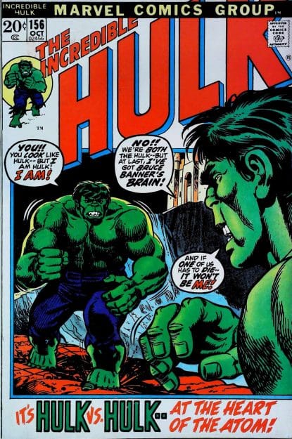 Couverture de INCREDIBLE HULK (1962) #156 - par Herb Trimpe - lecubeacomics.com