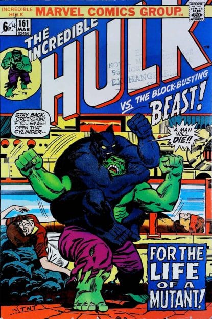 Couverture de INCREDIBLE HULK (1962) #161 - par Herb Trimpe - lecubeacomics.com