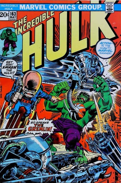 Couverture de INCREDIBLE HULK (1962) #163 - par Herb Trimpe - lecubeacomics.com