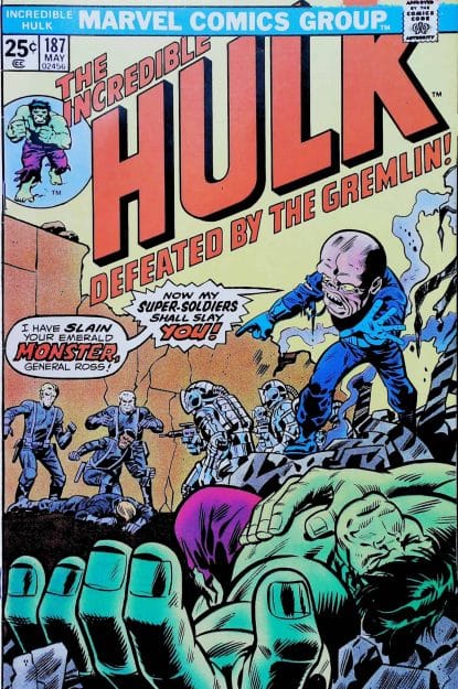 Couverture de INCREDIBLE HULK (1962) #187 - par Herb Trimpe - lecubeacomics.com