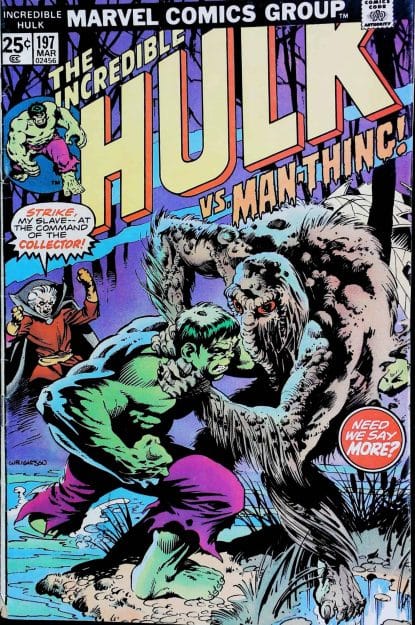 Couverture de INCREDIBLE HULK (1962) #197 - par Bernie Wrightson - lecubeacomics.com