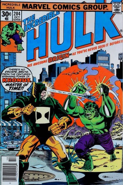Couverture de INCREDIBLE HULK (1962) #204 - par Herb Trimpe - lecubeacomics.com