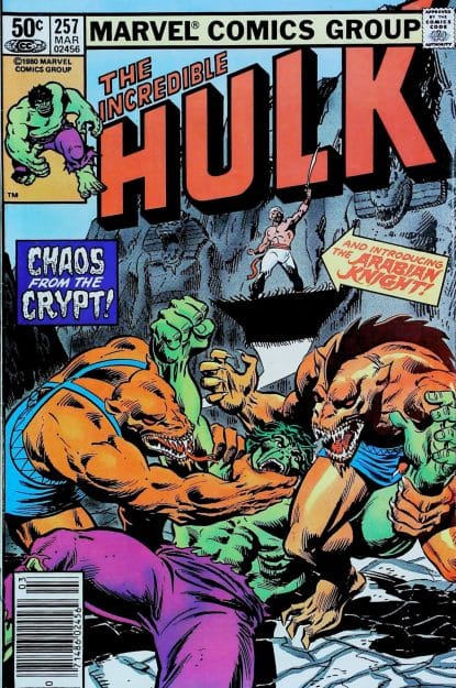 Couverture de INCREDIBLE HULK (1962) #257 - par Rich Buckler - lecubeacomics.com