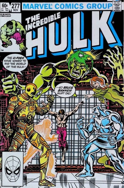 Couverture de INCREDIBLE HULK (1962) #277 - par Sal Buscema - lecubeacomics.com