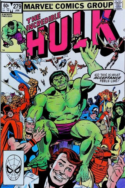 Couverture de INCREDIBLE HULK (1962) #279 - par Greg LaRocque - lecubeacomics.com