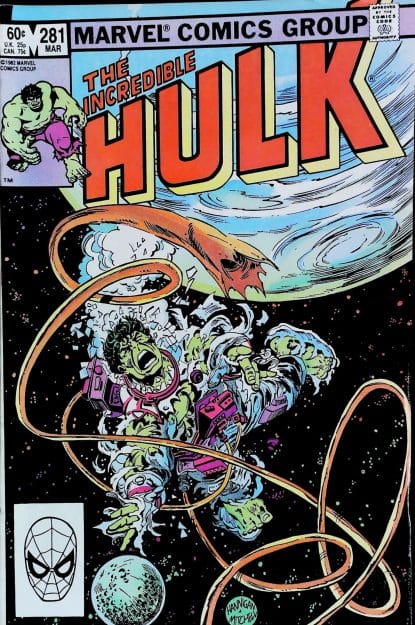 Couverture de INCREDIBLE HULK (1962) #281 - par Ed Hannigan - lecubeacomics.com