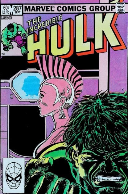 Couverture de INCREDIBLE HULK (1962) #287 - par Ron Wilson - lecubeacomics.com