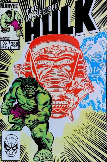 Couverture de INCREDIBLE HULK (1962) #288 - par Al Milgrom - lecubeacomics.com