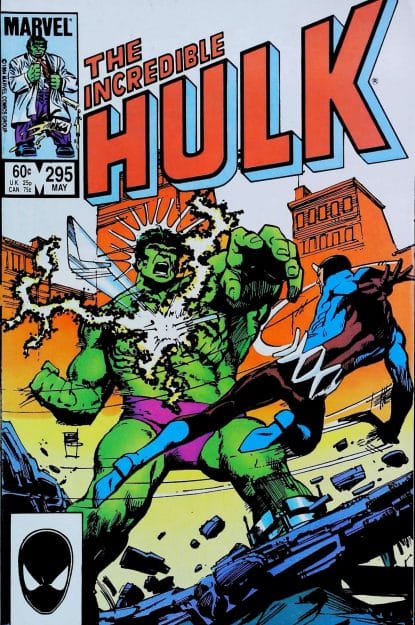 Couverture de INCREDIBLE HULK (1962) #295 - par Bill Sienkiewicz - lecubeacomics.com