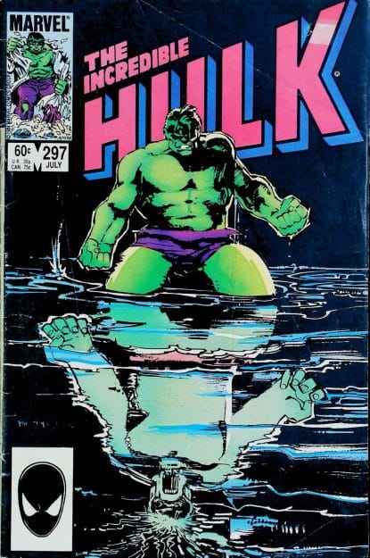 Couverture de INCREDIBLE HULK (1962) #297 - par Bill Sienkiewicz - lecubeacomics.com