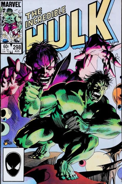 Couverture de INCREDIBLE HULK (1962) #298 - par Kevin Nowlan - lecubeacomics.com