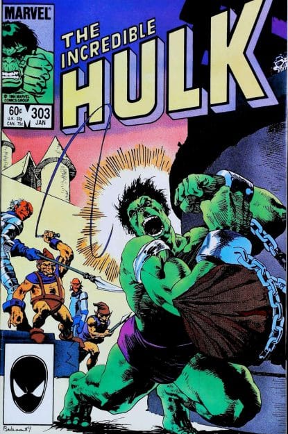 Couverture de INCREDIBLE HULK (1962) #303 - par Mark Badger - lecubeacomics.com