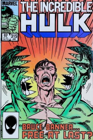 Couverture de INCREDIBLE HULK (1962) #315 - par John Byrne - lecubeacomics.com