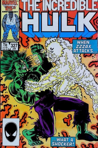 Couverture de INCREDIBLE HULK (1962) #327 - par Al Milgrom - lecubeacomics.com