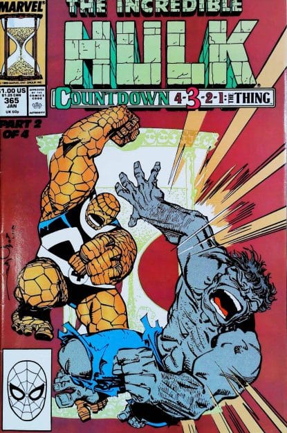 Couverture de INCREDIBLE HULK (1962) #365 - par Walter Simonson - lecubeacomics.com
