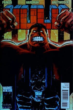 Couverture de HULK (2008) #32 - par Gabriel Hardman - lecubeacomics.com