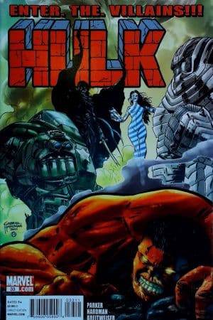 Couverture de HULK (2008) #33 - par Gabriel Hardman - lecubeacomics.com